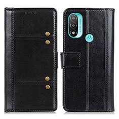 Funda de Cuero Cartera con Soporte Carcasa M06L para Motorola Moto E20 Negro