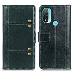 Funda de Cuero Cartera con Soporte Carcasa M06L para Motorola Moto E20 Verde