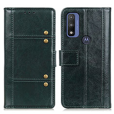 Funda de Cuero Cartera con Soporte Carcasa M06L para Motorola Moto G Pure Verde