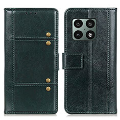 Funda de Cuero Cartera con Soporte Carcasa M06L para OnePlus 10 Pro 5G Verde