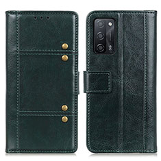 Funda de Cuero Cartera con Soporte Carcasa M06L para Oppo A53s 5G Verde