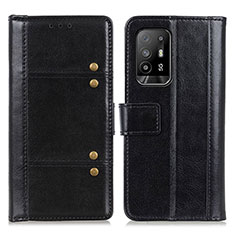 Funda de Cuero Cartera con Soporte Carcasa M06L para Oppo A94 5G Negro