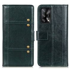 Funda de Cuero Cartera con Soporte Carcasa M06L para Oppo F19 Verde