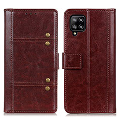 Funda de Cuero Cartera con Soporte Carcasa M06L para Samsung Galaxy A22 4G Marron