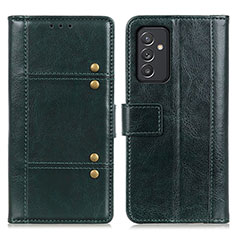 Funda de Cuero Cartera con Soporte Carcasa M06L para Samsung Galaxy A55 5G Verde