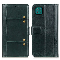 Funda de Cuero Cartera con Soporte Carcasa M06L para Samsung Galaxy F42 5G Verde