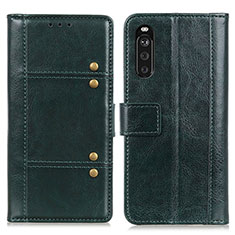 Funda de Cuero Cartera con Soporte Carcasa M06L para Sony Xperia 10 III Lite Verde