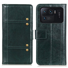 Funda de Cuero Cartera con Soporte Carcasa M06L para Xiaomi Mi 11 Ultra 5G Verde