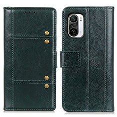 Funda de Cuero Cartera con Soporte Carcasa M06L para Xiaomi Mi 11X 5G Verde