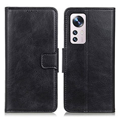 Funda de Cuero Cartera con Soporte Carcasa M06L para Xiaomi Mi 12 5G Negro