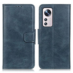 Funda de Cuero Cartera con Soporte Carcasa M06L para Xiaomi Mi 12 Pro 5G Azul