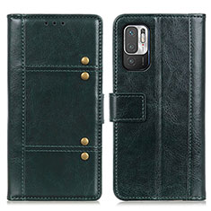 Funda de Cuero Cartera con Soporte Carcasa M06L para Xiaomi Redmi Note 11 SE 5G Verde