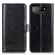 Funda de Cuero Cartera con Soporte Carcasa M07L para Asus ROG Phone 7 Pro Negro