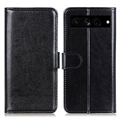 Funda de Cuero Cartera con Soporte Carcasa M07L para Google Pixel 7 Pro 5G Negro