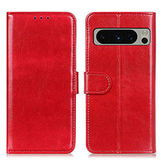 Funda de Cuero Cartera con Soporte Carcasa M07L para Google Pixel 8 Pro 5G Rojo