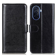 Funda de Cuero Cartera con Soporte Carcasa M07L para Huawei Enjoy 50 Negro