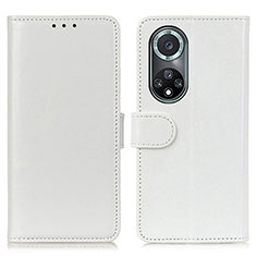 Funda de Cuero Cartera con Soporte Carcasa M07L para Huawei Honor 50 Pro 5G Blanco