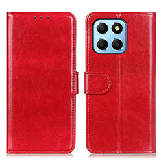 Funda de Cuero Cartera con Soporte Carcasa M07L para Huawei Honor X6 5G Rojo