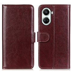 Funda de Cuero Cartera con Soporte Carcasa M07L para Huawei Nova 10 SE Marron