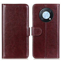 Funda de Cuero Cartera con Soporte Carcasa M07L para Huawei Nova Y90 Marron