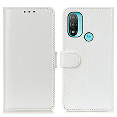 Funda de Cuero Cartera con Soporte Carcasa M07L para Motorola Moto E20 Blanco