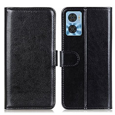 Funda de Cuero Cartera con Soporte Carcasa M07L para Motorola Moto E22 Negro