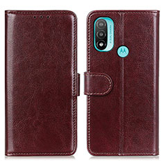 Funda de Cuero Cartera con Soporte Carcasa M07L para Motorola Moto E40 Marron