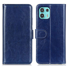 Funda de Cuero Cartera con Soporte Carcasa M07L para Motorola Moto Edge 20 Lite 5G Azul