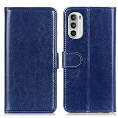 Funda de Cuero Cartera con Soporte Carcasa M07L para Motorola Moto Edge (2022) 5G Azul