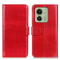 Funda de Cuero Cartera con Soporte Carcasa M07L para Motorola Moto Edge (2023) 5G Rojo