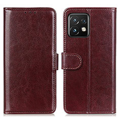 Funda de Cuero Cartera con Soporte Carcasa M07L para Motorola Moto Edge 40 Pro 5G Marron