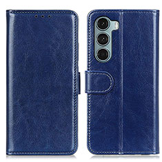 Funda de Cuero Cartera con Soporte Carcasa M07L para Motorola Moto Edge S30 5G Azul