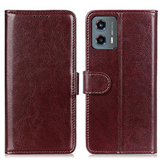 Funda de Cuero Cartera con Soporte Carcasa M07L para Motorola Moto G 5G (2023) Marron