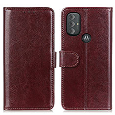 Funda de Cuero Cartera con Soporte Carcasa M07L para Motorola Moto G Play Gen 2 Marron