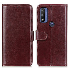 Funda de Cuero Cartera con Soporte Carcasa M07L para Motorola Moto G Pure Marron