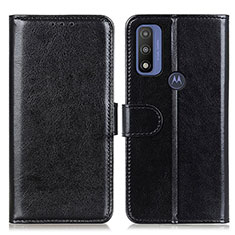 Funda de Cuero Cartera con Soporte Carcasa M07L para Motorola Moto G Pure Negro