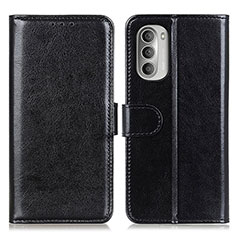 Funda de Cuero Cartera con Soporte Carcasa M07L para Motorola Moto G Stylus (2022) 4G Negro