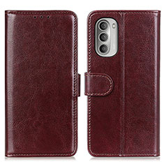 Funda de Cuero Cartera con Soporte Carcasa M07L para Motorola Moto G Stylus (2022) 5G Marron