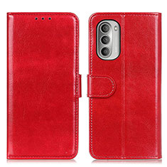 Funda de Cuero Cartera con Soporte Carcasa M07L para Motorola Moto G Stylus (2022) 5G Rojo