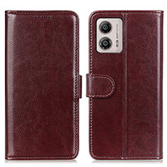 Funda de Cuero Cartera con Soporte Carcasa M07L para Motorola Moto G53y 5G Marron