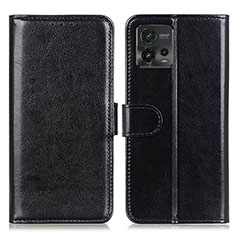 Funda de Cuero Cartera con Soporte Carcasa M07L para Motorola Moto G72 Negro