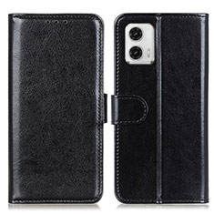 Funda de Cuero Cartera con Soporte Carcasa M07L para Motorola Moto G73 5G Negro