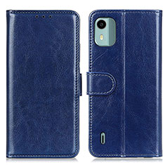 Funda de Cuero Cartera con Soporte Carcasa M07L para Nokia C12 Plus Azul