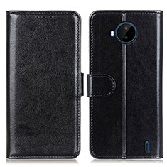 Funda de Cuero Cartera con Soporte Carcasa M07L para Nokia C20 Plus Negro