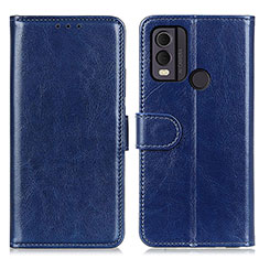 Funda de Cuero Cartera con Soporte Carcasa M07L para Nokia C22 Azul