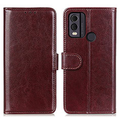 Funda de Cuero Cartera con Soporte Carcasa M07L para Nokia C22 Marron