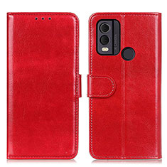 Funda de Cuero Cartera con Soporte Carcasa M07L para Nokia C22 Rojo