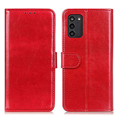 Funda de Cuero Cartera con Soporte Carcasa M07L para Nokia G100 Rojo