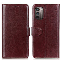 Funda de Cuero Cartera con Soporte Carcasa M07L para Nokia G11 Marron