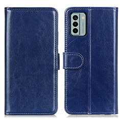 Funda de Cuero Cartera con Soporte Carcasa M07L para Nokia G22 Azul